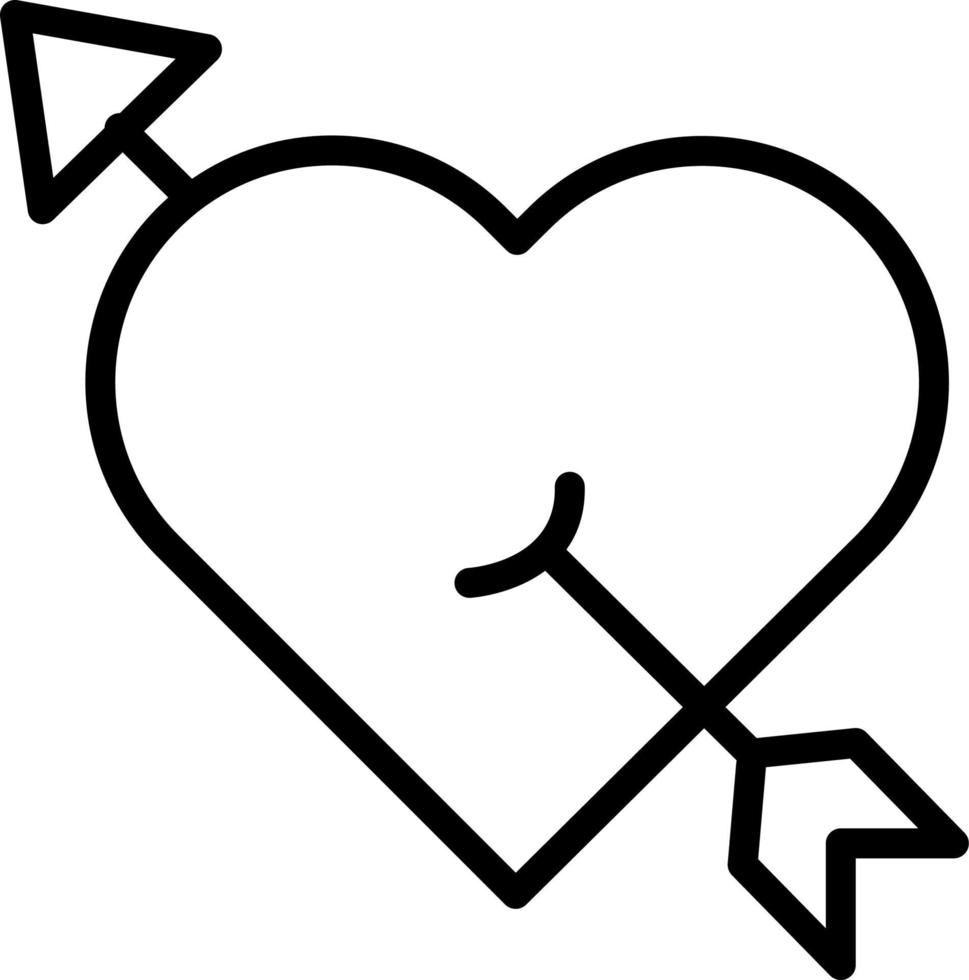 Heart love icon vector