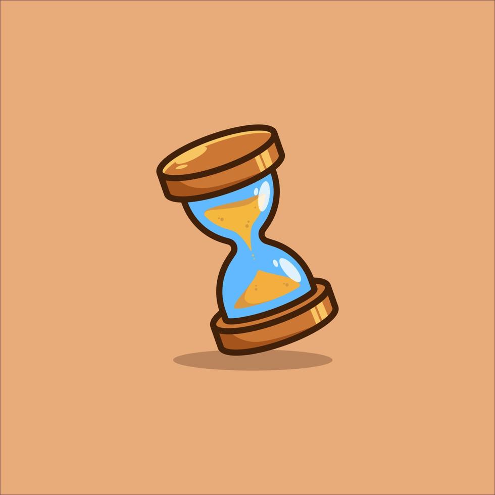 ilustración vectorial de reloj de arena. vector