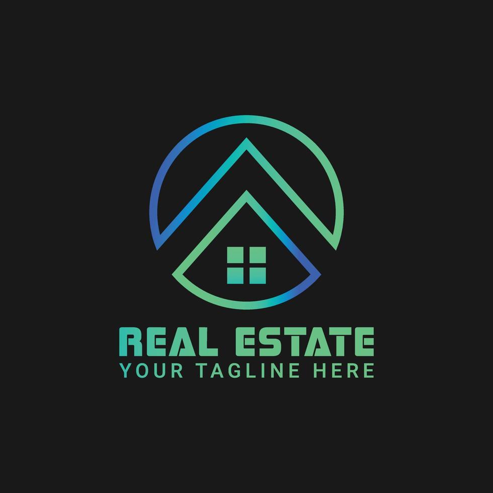 logotipo inmobiliario vector