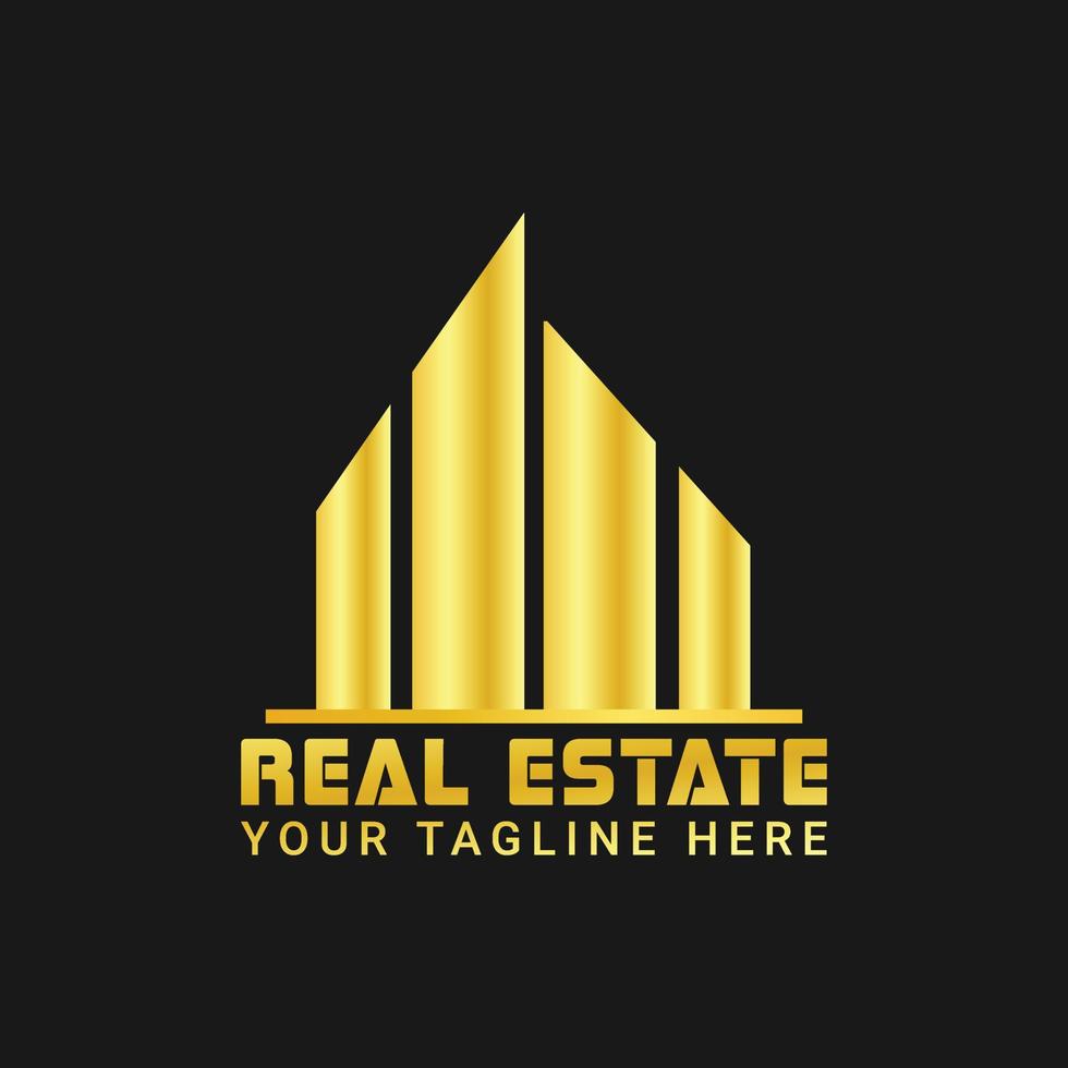 Real estate business logo design vector