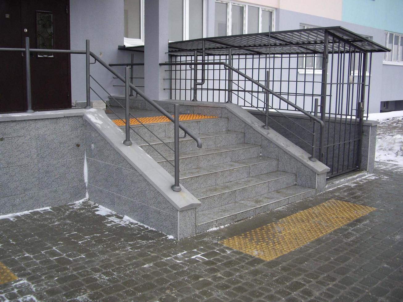 Ramp attached to residential building photo