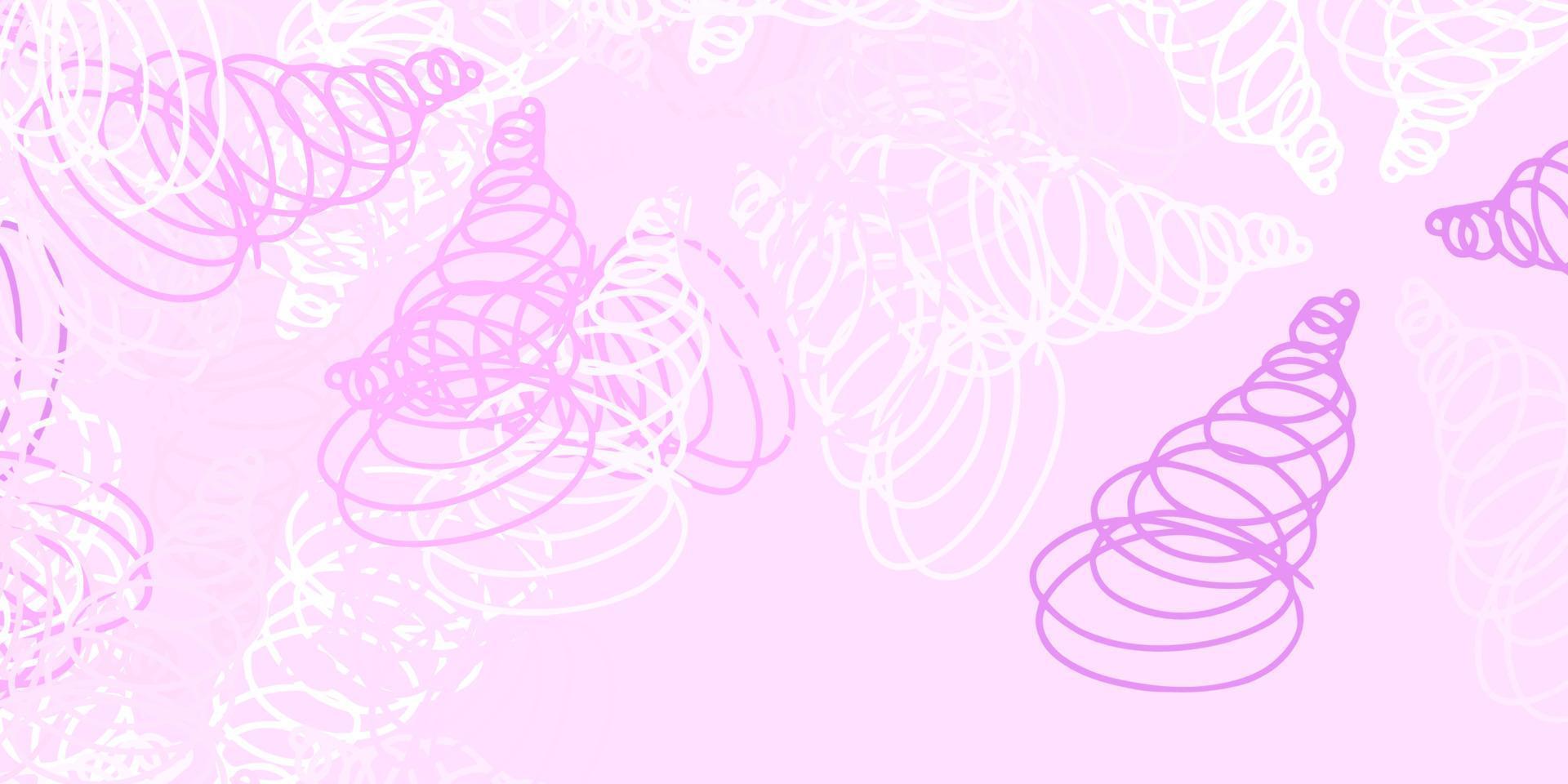 Light pink, green vector pattern with wry lines.