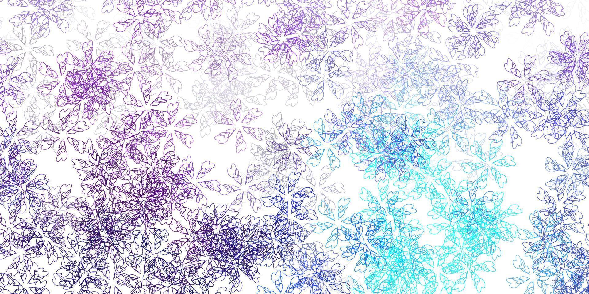 Light pink, blue vector abstract layout with leaves.