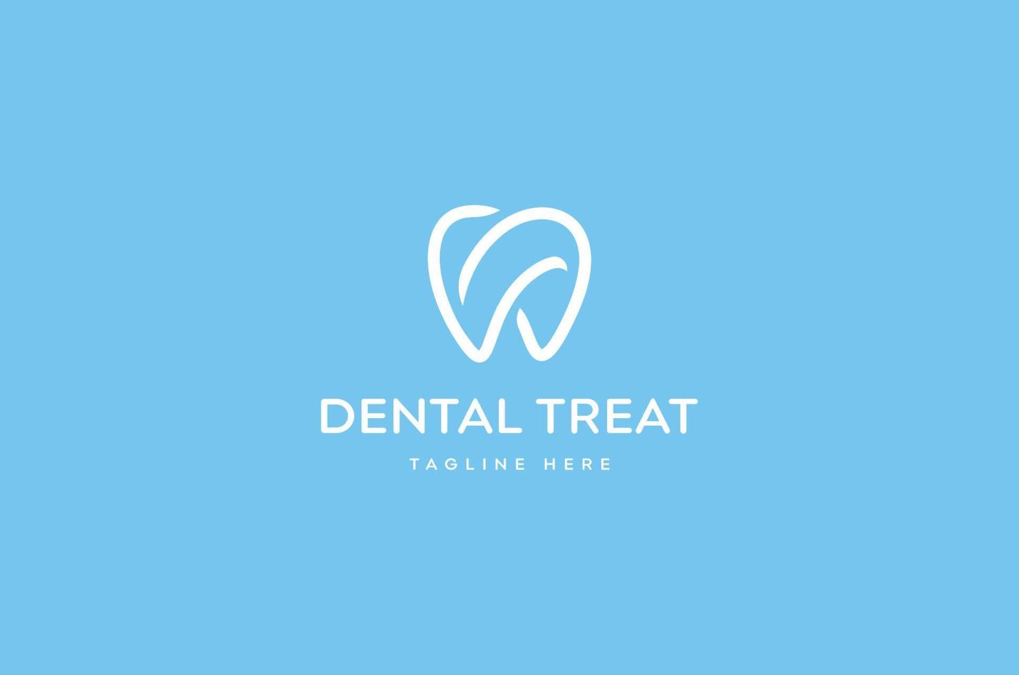 diseño de logo dental vector