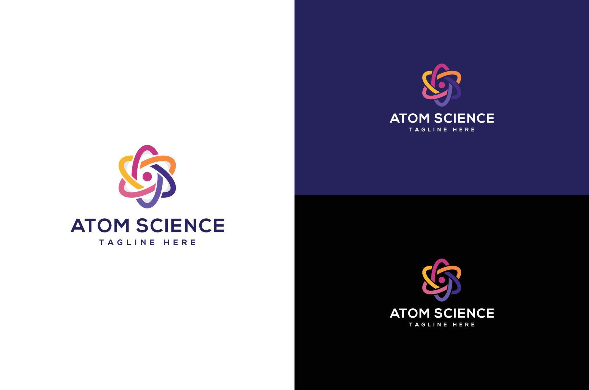 Atom Logo Design Template 5358323 Vector Art at Vecteezy