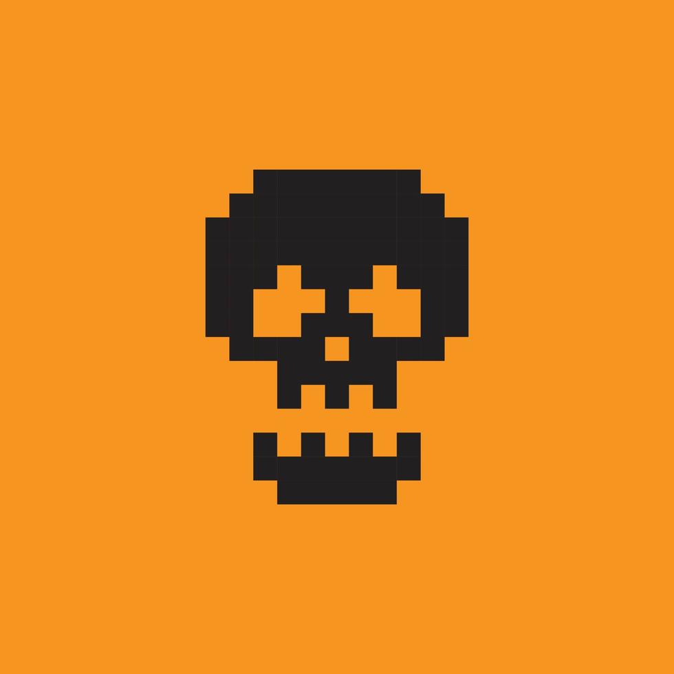 Skull Vector Pixel Illustration