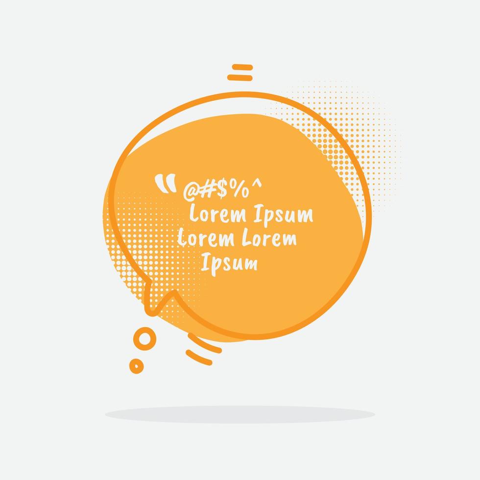 Vector of hand drawn color think and talk speech bubbles with message, greetings and dialog. Stickers. Isolated. Text Box. Message Box. Quote Box.