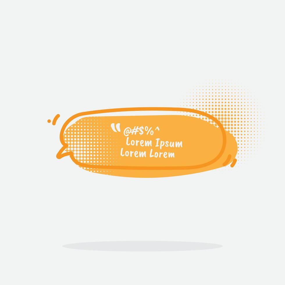 Vector of hand drawn color think and talk speech bubbles with message, greetings and dialog. Stickers. Isolated. Text Box. Message Box. Quote Box.