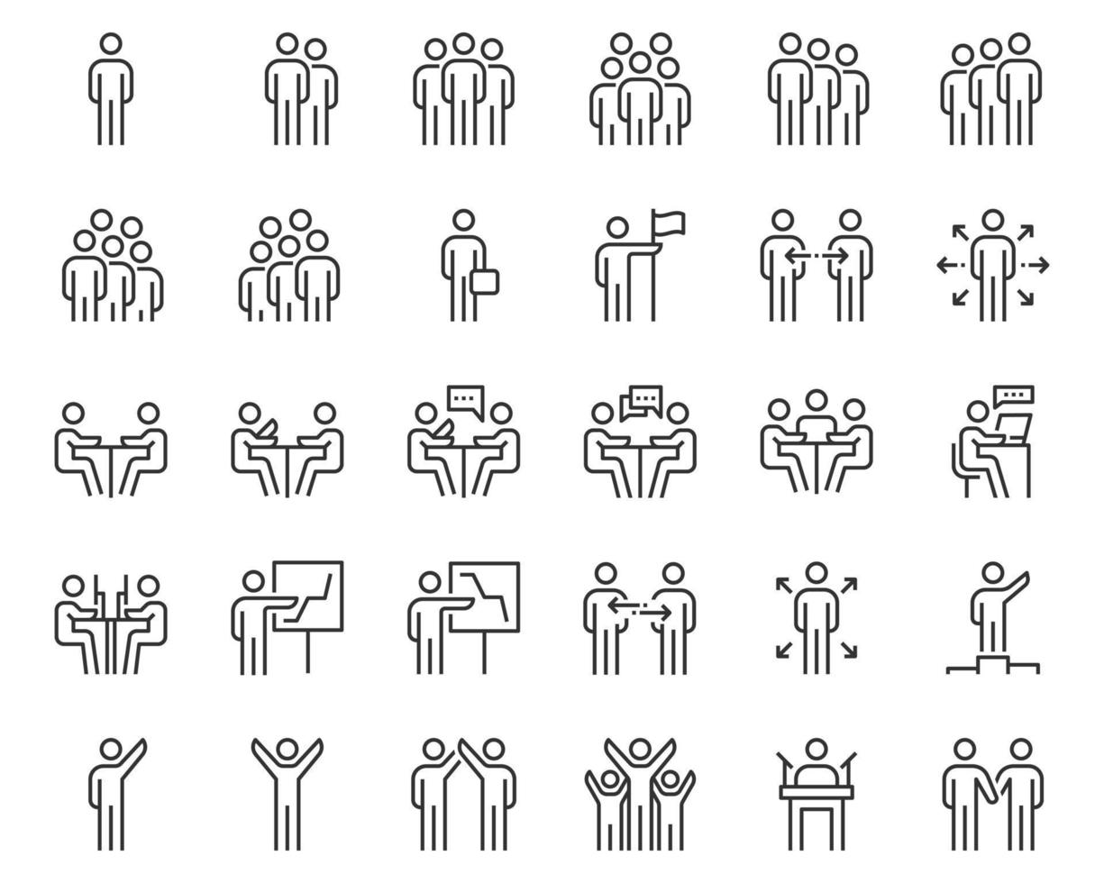 People Icons , Person work group Team Vector