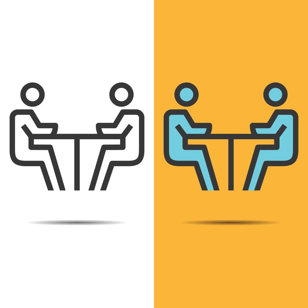 meeting icon business vector illustration