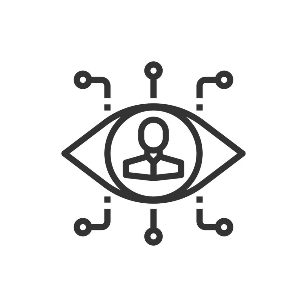 Visionary People Teamwork Icon Vector Illustration .