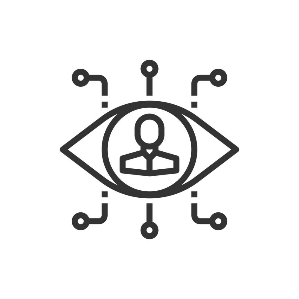 Visionary People Teamwork Icon Vector Illustration .