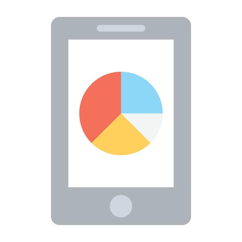 Mobile Graph Concepts vector