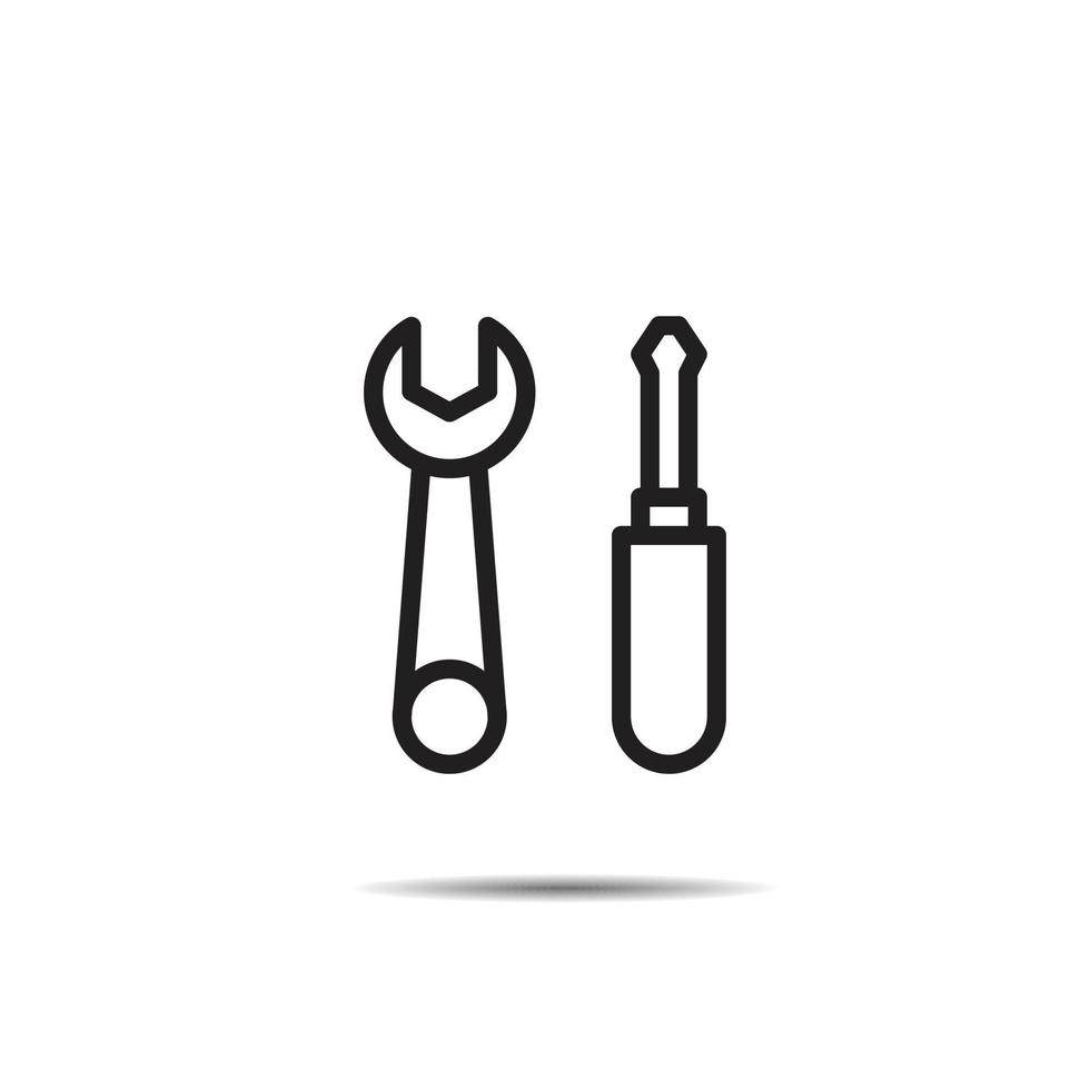 service icon line vector illustration