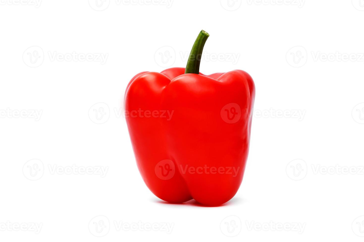red pepper over white background. pepper is isolated photo