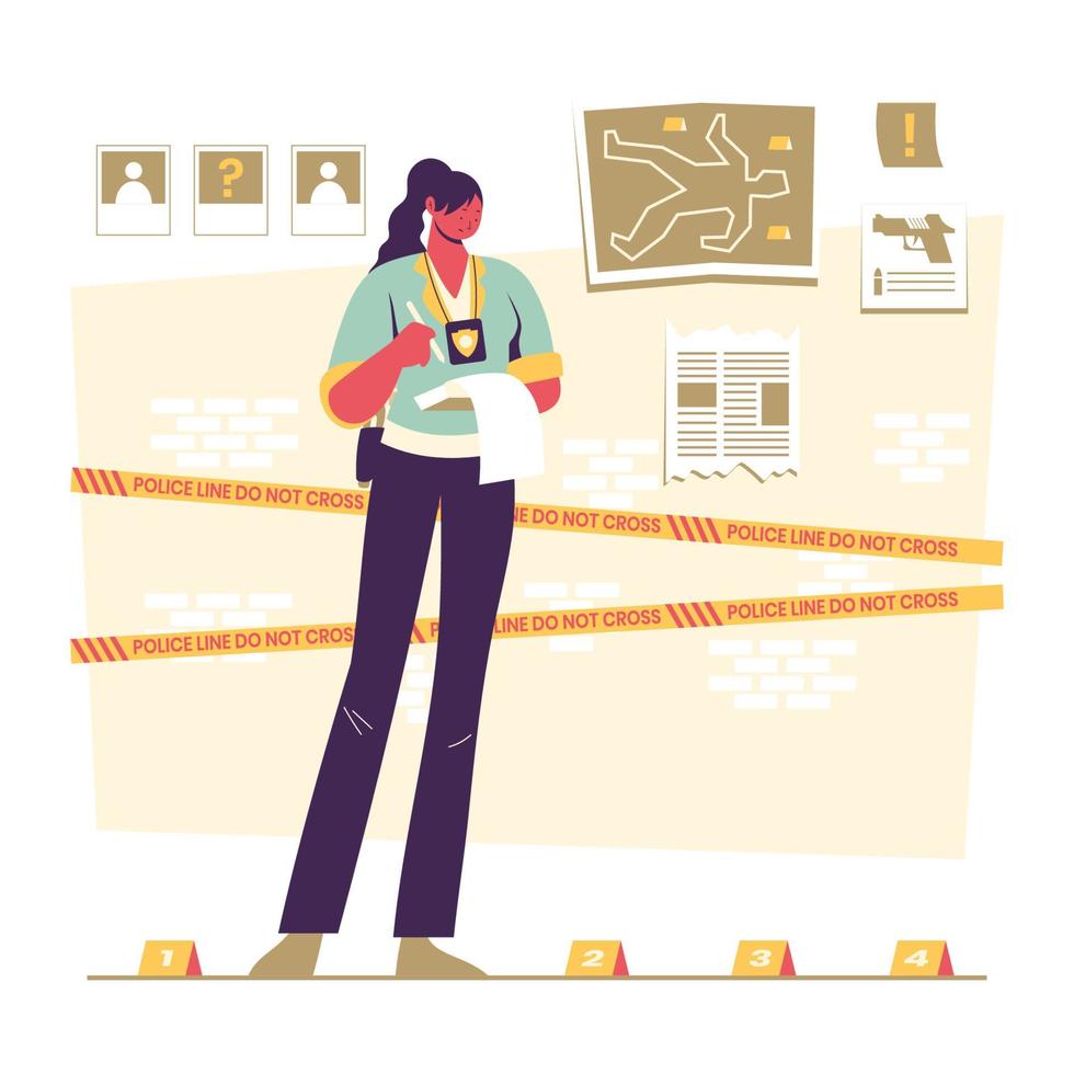 Homicide Detective Concept vector