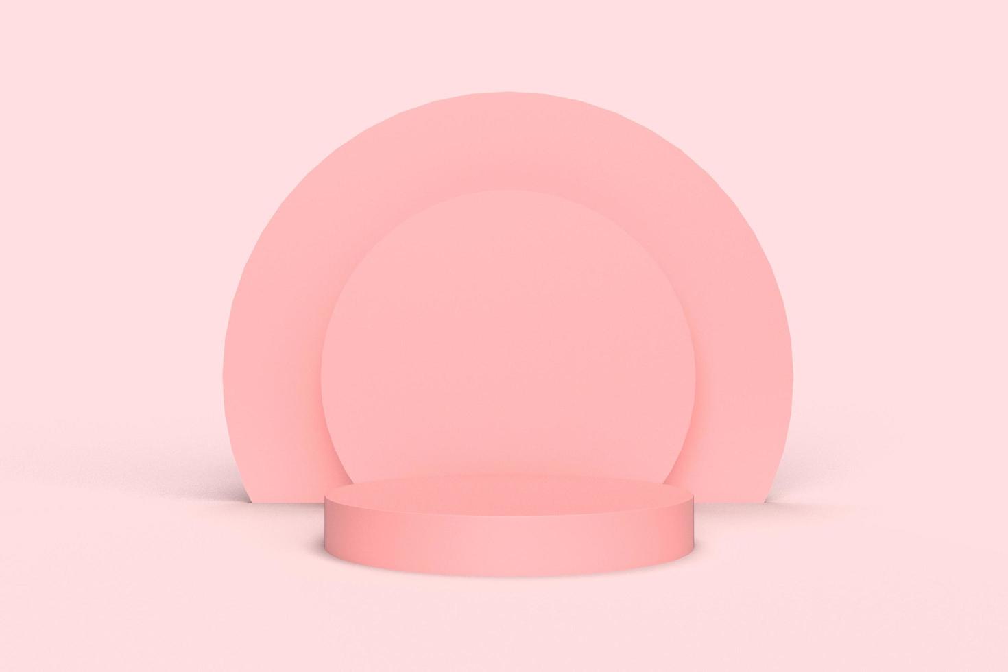 Minimal background, mock up with podium for product display,Abstract white geometry shape background minimalist Valentine's day pink background,Abstract mock up backgroundup 3D rendering. photo