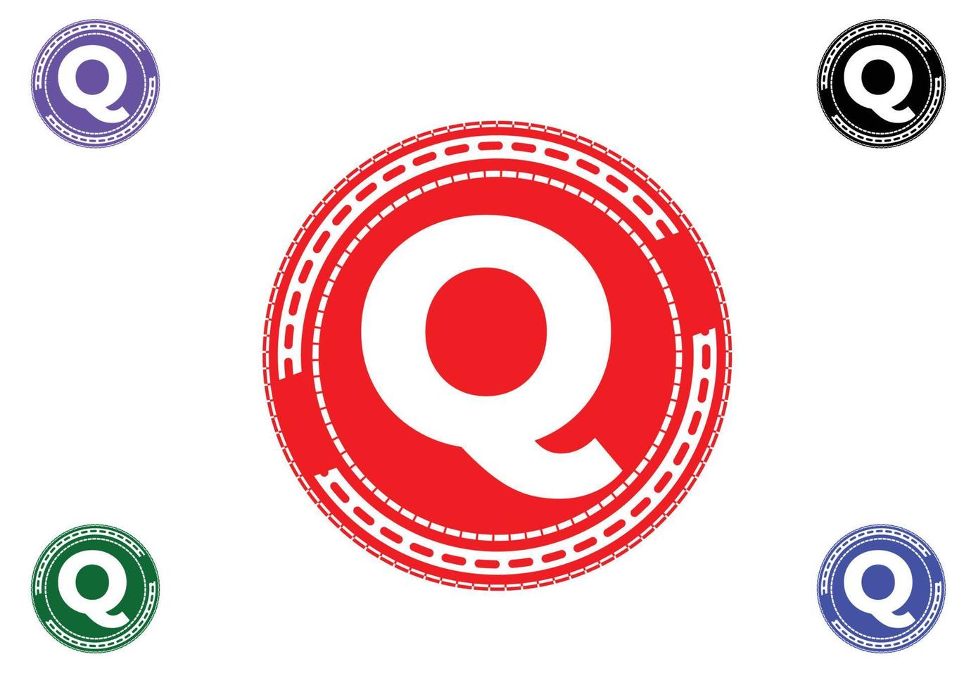 Q letter logo and icon design template vector