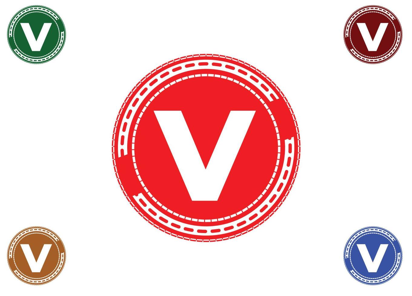 V letter logo and icon design template vector