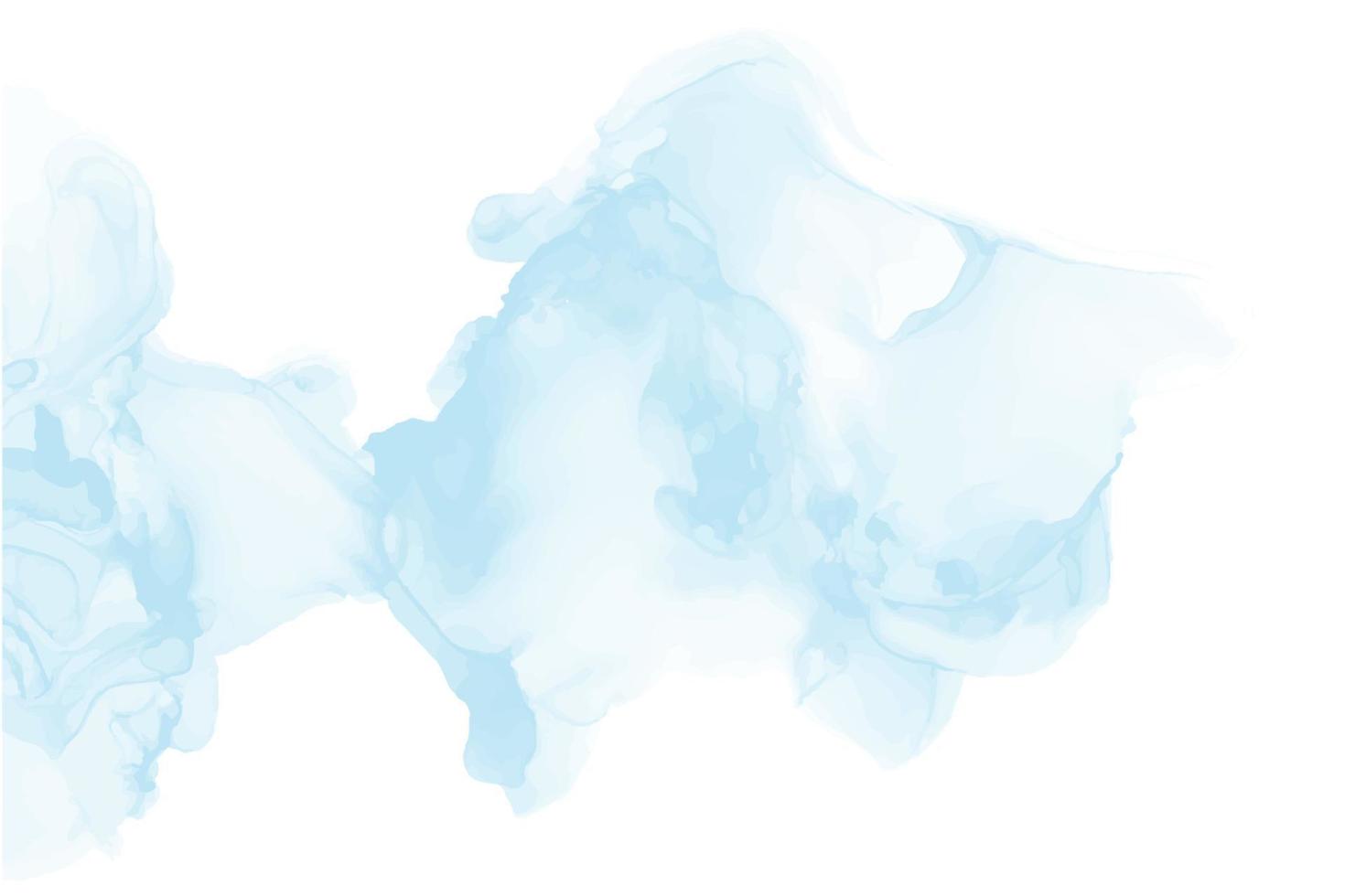 Light blue watercolor acrylic marble backgound vector
