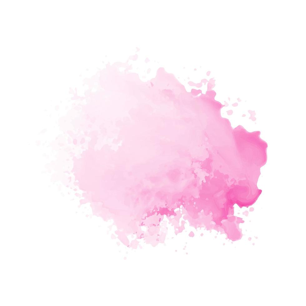 Abstract pink watercolor water splash on a white background vector