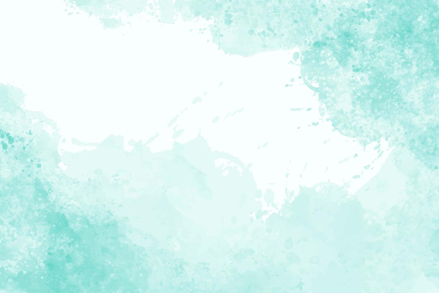 Mint abstract watercolor texture background vector