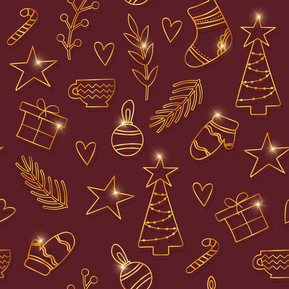 papel de regalo de navidad - textura transparente. vector. vector