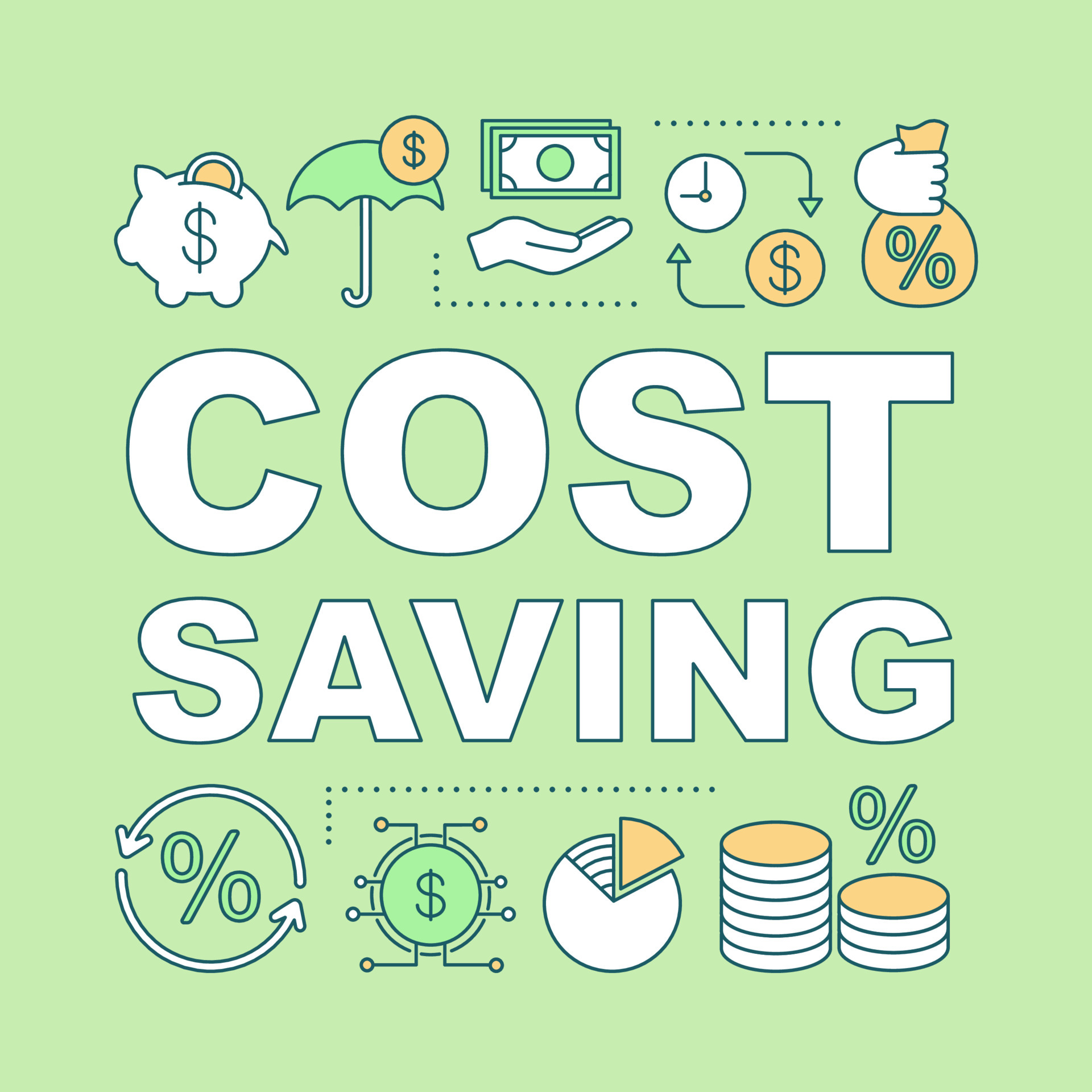 cost-saving-word-concepts-banner-financial-protection-insurance