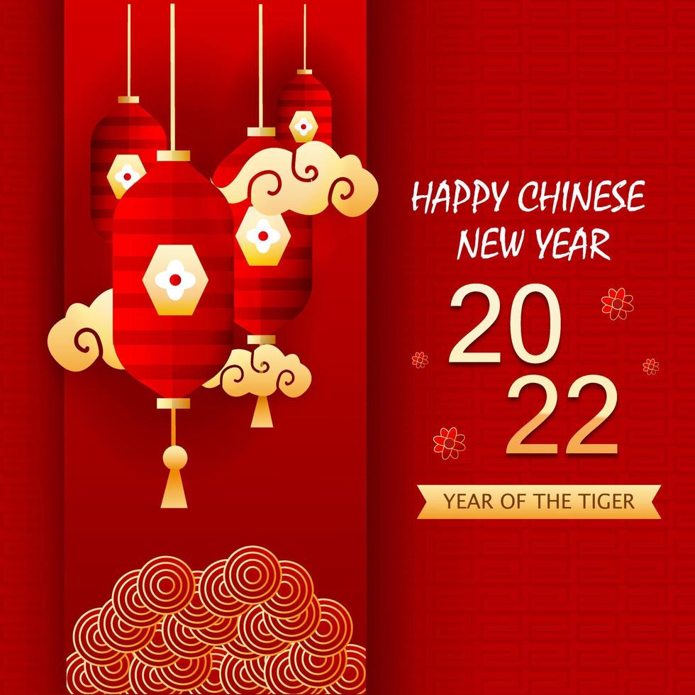 Chinese New Year 2022 Social Media Banner vector