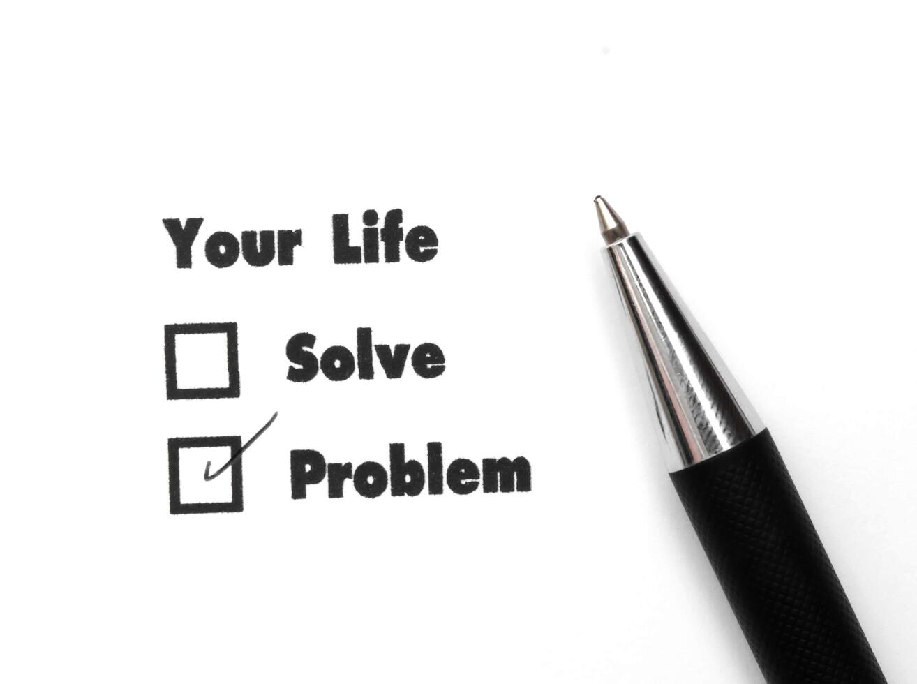 Your select is Solve or Problem, ink print,check box concept 5362021 ...