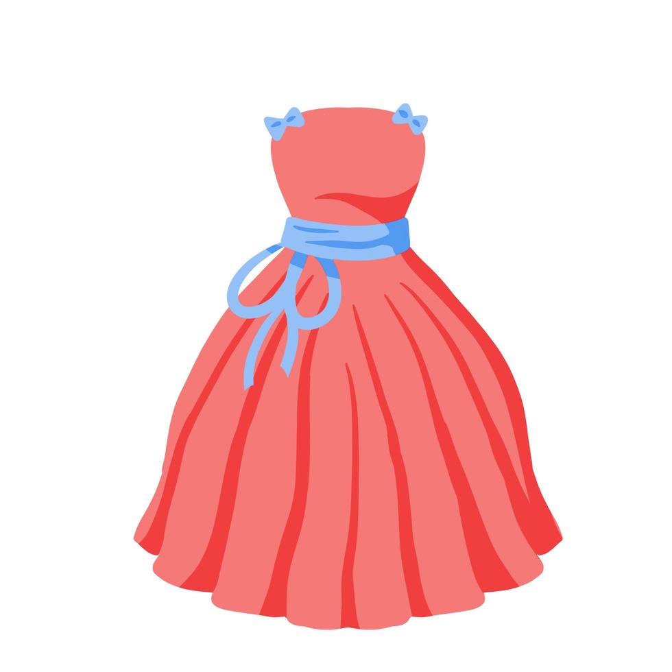 vestido de fiesta ropa de mujeres. vector