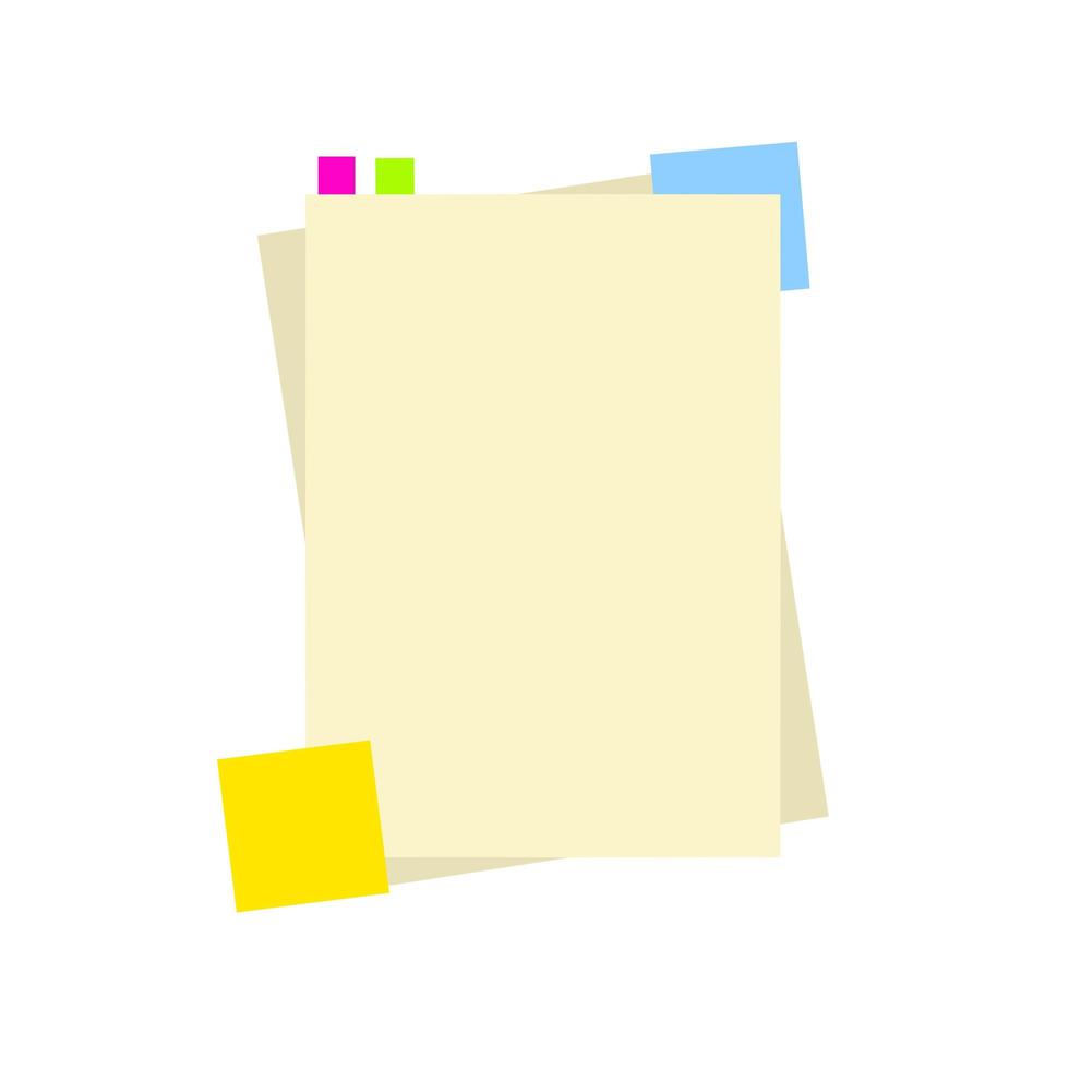 Blank sheet of notebook. vector