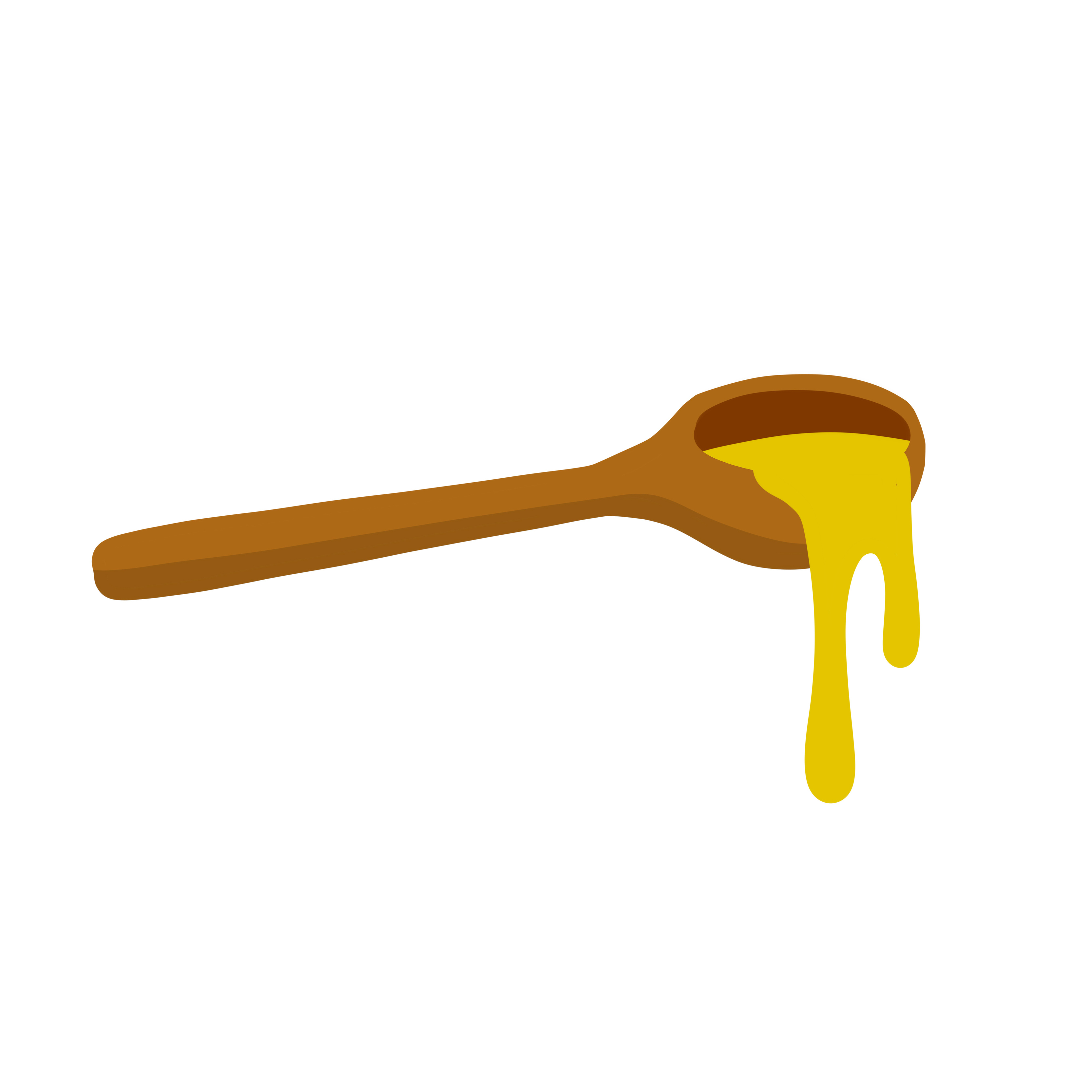 Spoonful of honey. Wooden spoon. Sweet food and dessert. 5362427 Vector