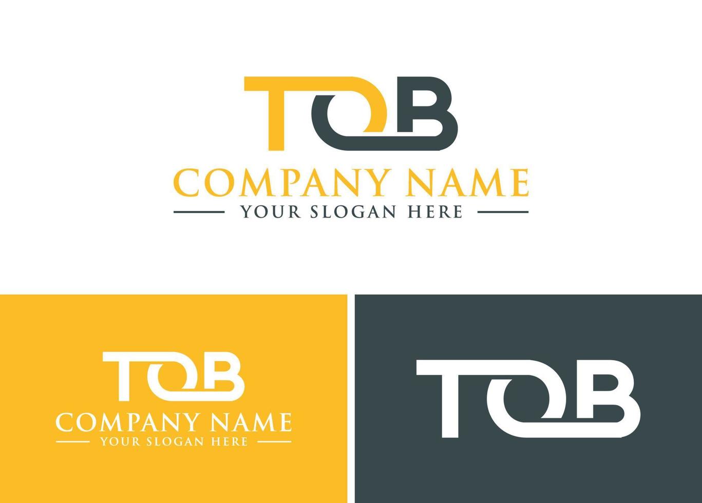 TOB Letter Logo Design Template vector