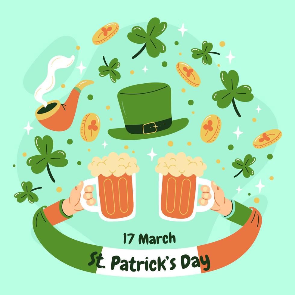 concepto de celebración de san patricio vector