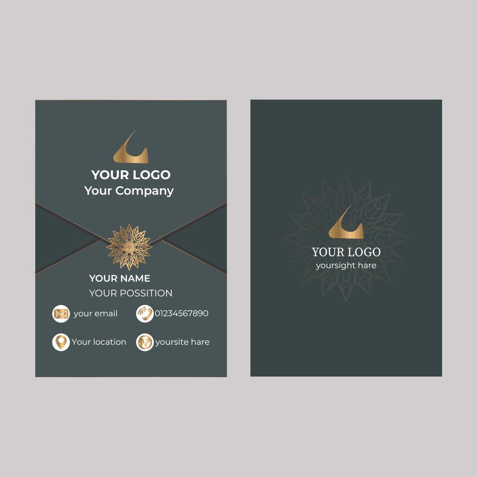 Modern Business Card Template Free Vector