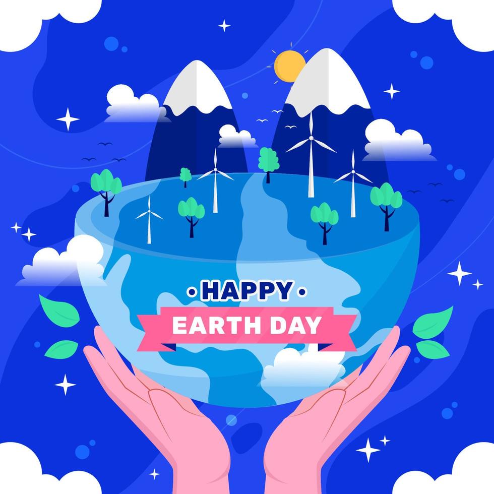 World Earth Day Concept vector