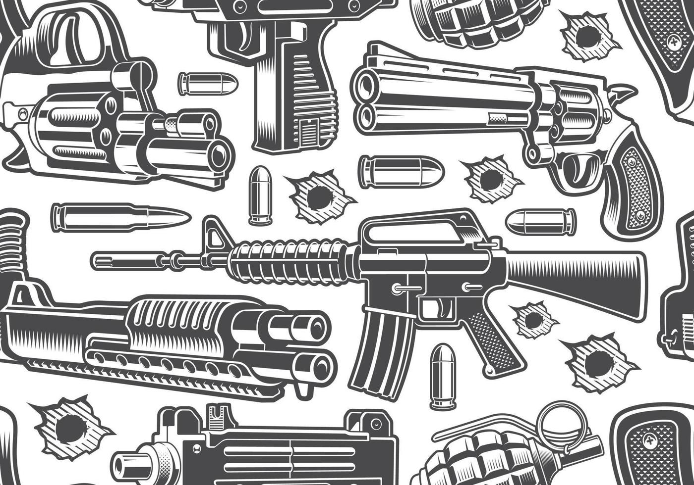 Gun store seamless background vector