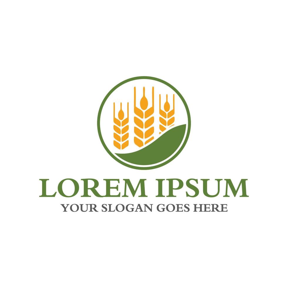 logotipo de la granja, vector del logotipo de la agricultura