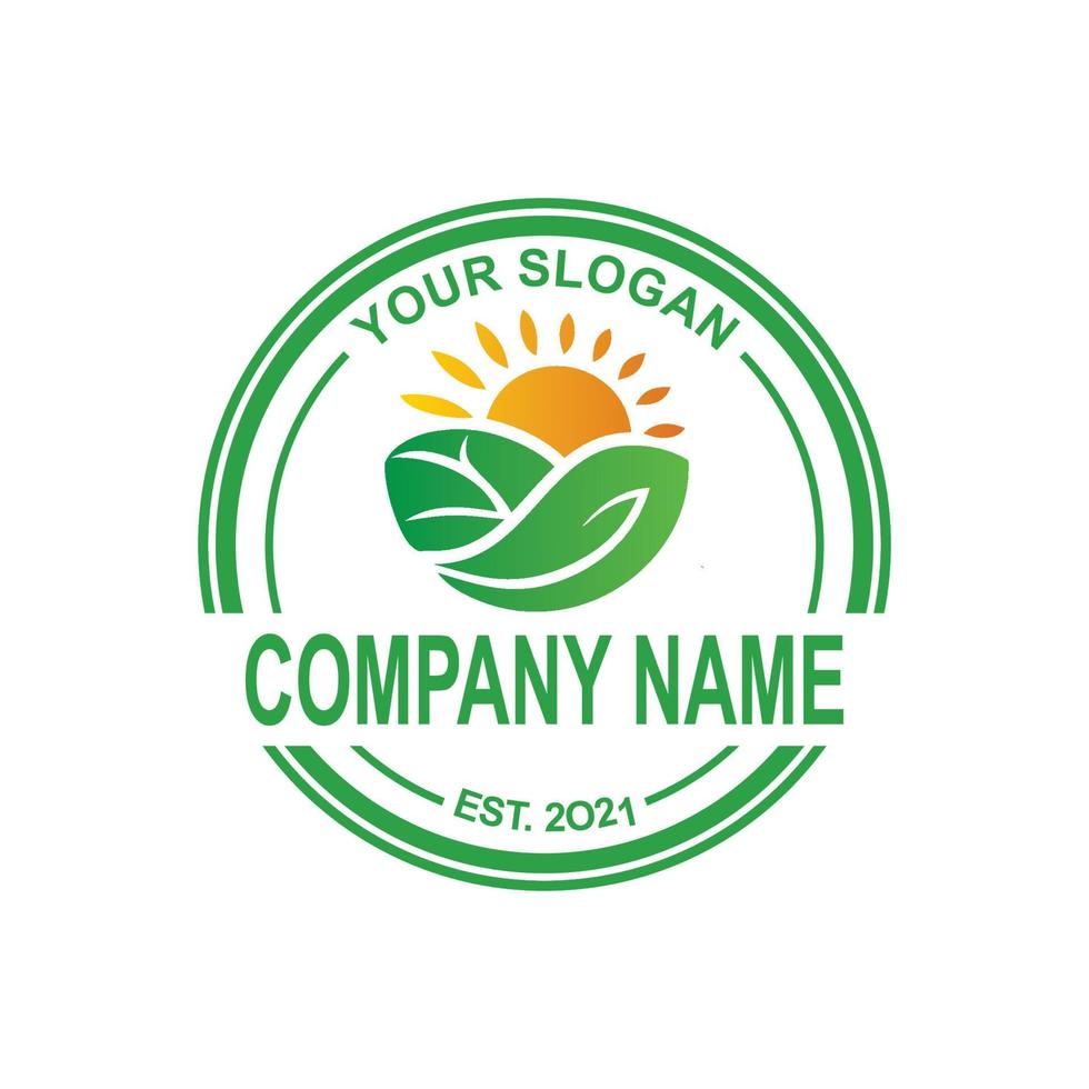 farm logo , environment logo vector