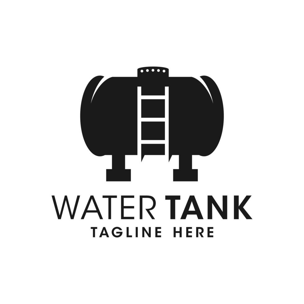 water storage tank illustration logo design vector