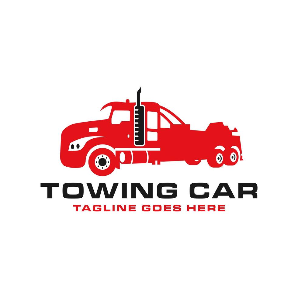 tow truck inspiration illustration logo design vector