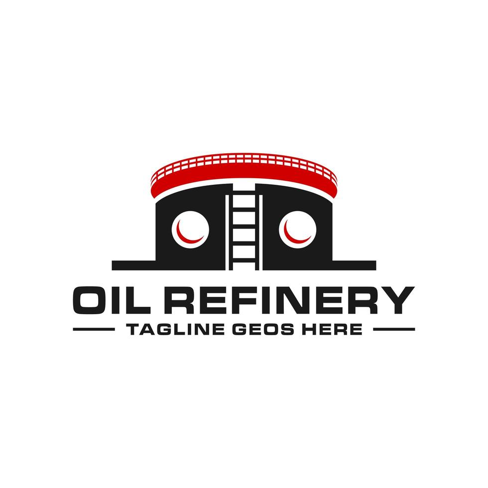 oil refinery industry inspiration illustration logo vector