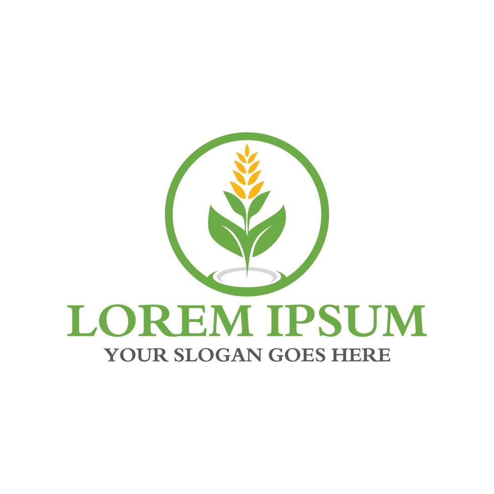 agriculture logo , nature logo vector