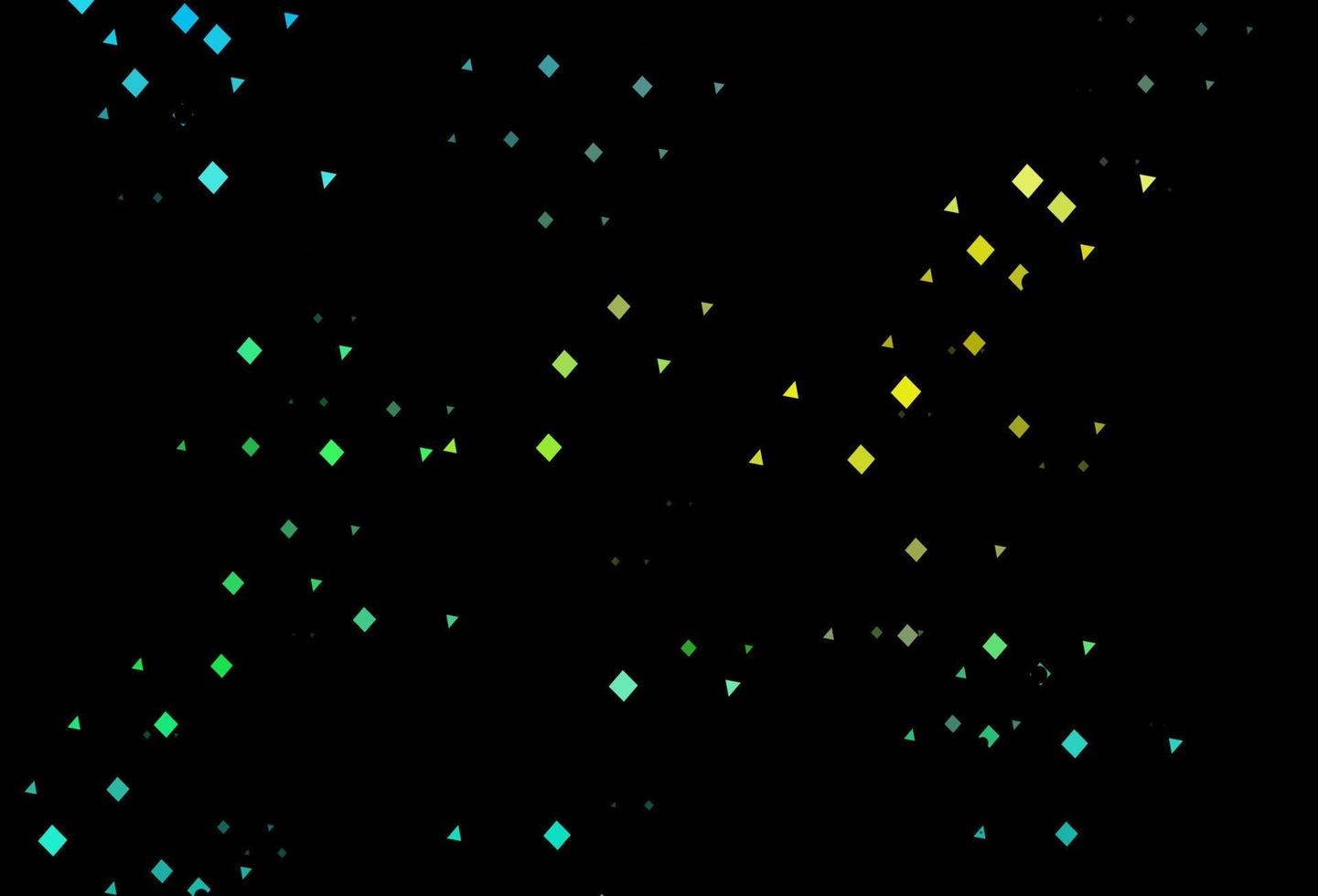 Dark blue, yellow vector pattern in polygonal style with circles.