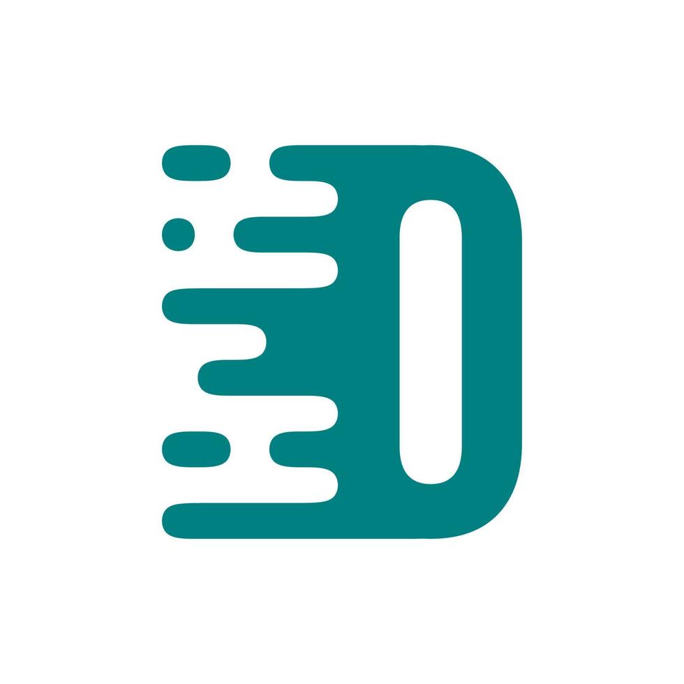 letter o fluid logo vector