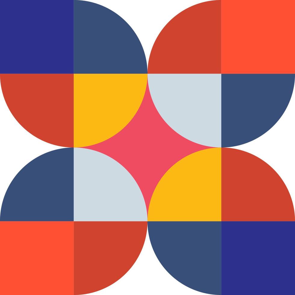 Póster de arte minimalista de geometría con forma y figura simples. diseño de patrón de vector abstracto en estilo escandinavo para banner web, presentación de negocios, paquete de marca, estampado de tela, papel tapiz