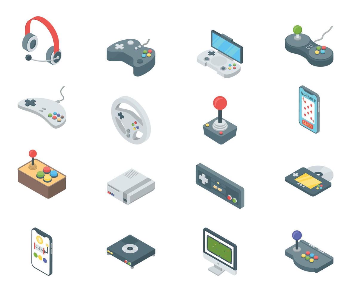 Gaming Accessories Concepts vector