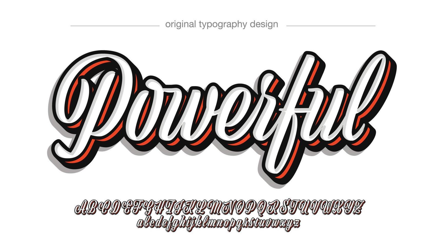 white and red cursive modern isolated letters 5365410 Vector Art at