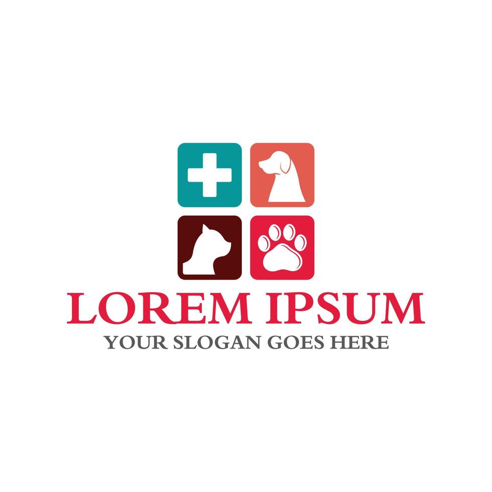 pets care logo , veterinary logo vector